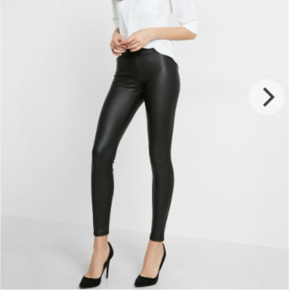 *FLASH SALE* Express Black Faux Leather Leggings